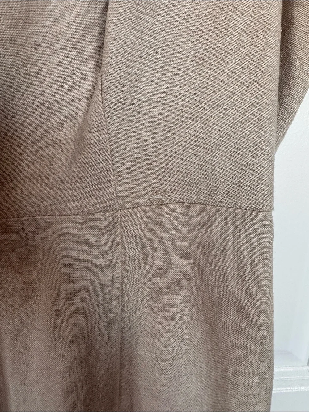 Old Navy Beige linen Midi Dress - Picture 3 of 5